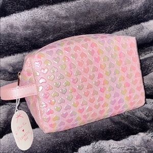 Iridescent Heart toiletry travel bag